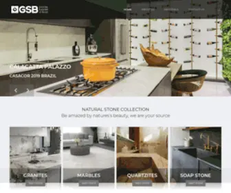 GSBgranite.com(Granite Suppliers of Brazil) Screenshot