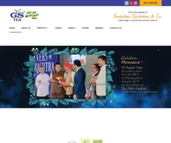 GSbrands.com(Tea Manufacturing Company in India) Screenshot