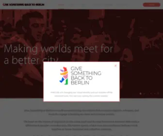 GSBTB.org(Give Something Back To Berlin) Screenshot