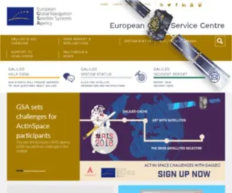 GSC-Europa.eu(European GNSS Service Centre) Screenshot
