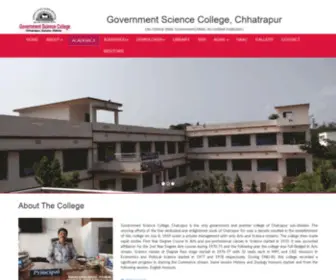 GSCC.ac.in(Government Science College) Screenshot