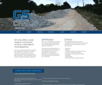 Gscivils.co.za(GS Civils) Screenshot