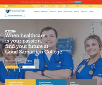 Gscollege.edu(Good Samaritan College of Nursing and Health Science) Screenshot