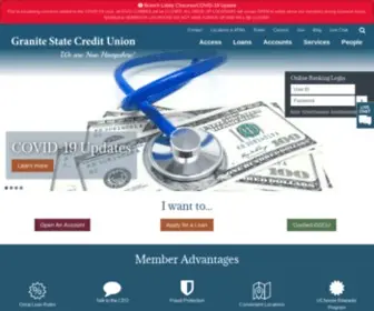 Gscu.org(Granite State Credit Union) Screenshot