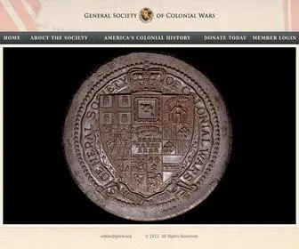 GSCW.org(General Society of Colonial Wars) Screenshot