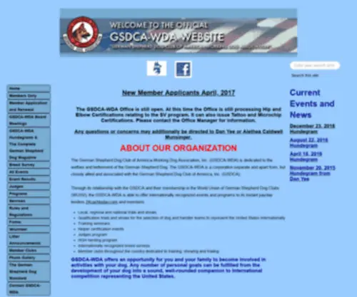 GSdca-Wda.org(GSdca Wda) Screenshot