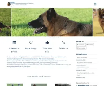 GSDCV.org.au(German Shepherd Dog Club of Victoria) Screenshot