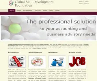 GSDFtrust.org(Global Skill Development Foundation) Screenshot