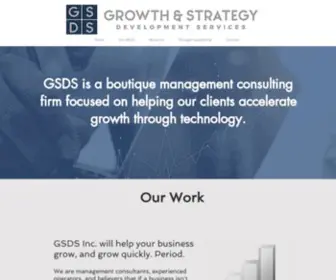 GSdsinc.com(Growth & Strategy Development Services) Screenshot