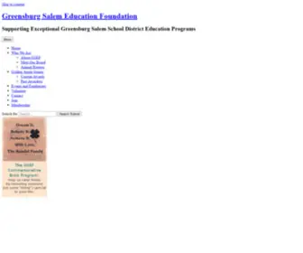 Gsedfound.com(Supporting Exceptional Greensburg Salem School District Education Programs) Screenshot