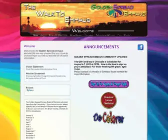 Gsemmaus.com(Golden Spread Emmaus) Screenshot