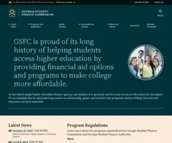 GSFC.org(Georgia Student Finance Commission) Screenshot