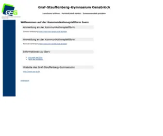 GSG-Osnabrueck.de(Kommunikationsplattform Iserv am Graf) Screenshot