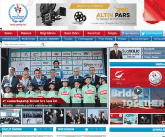 GSGM.gov.tr(Gençlik ve Spor Bakanlığı Resmi Web Sitesi) Screenshot