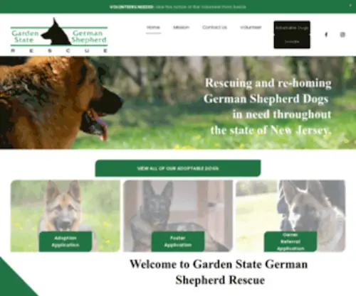 GSGSR.org(Garden State German Shepherd Rescue) Screenshot