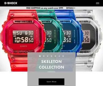 Gshock.com(G-SHOCK Watches by Casio) Screenshot