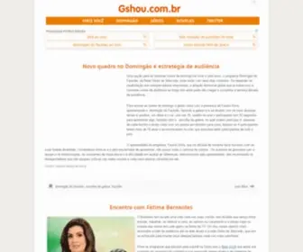 Gshou.com.br(Entretenimento da TV) Screenshot
