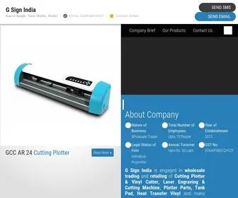 Gsignindia.co.in(G Sign India) Screenshot