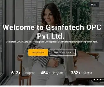 Gsinfotech.in(GS INFOTECH Software Development Company in Delhi) Screenshot