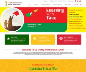 Gsinternationalschool.com(G S Shetty International School) Screenshot