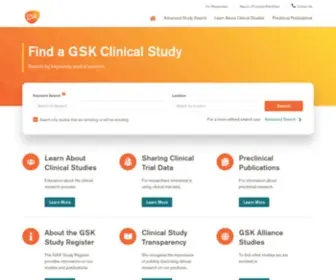 GSK-Studyregister.com(Gsk clinical trials) Screenshot