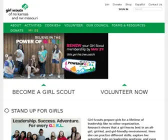 GSKsmo.org(Girl Scouts of NE Kansas & NW Missouri) Screenshot