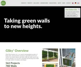 GSKY.com(GSky Living Green Walls) Screenshot