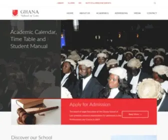 Gslaw.edu.gh(Ghana School of Law) Screenshot