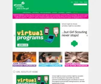 GSLPG.org(Girl Scouts of Louisiana Pines to the Gulf) Screenshot