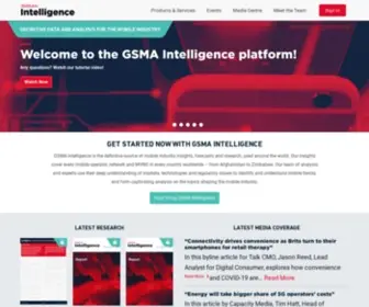 Gsmaintelligence.com(GSMA Intelligence) Screenshot