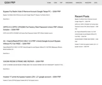 GSMFRP.com(GSM FRP) Screenshot