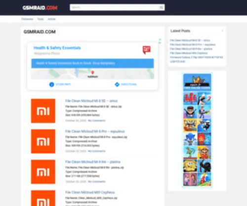 GSmraid.com(Android Tools & Firmware Downloads) Screenshot