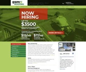 GSmroofing.com(GSM Roofing) Screenshot