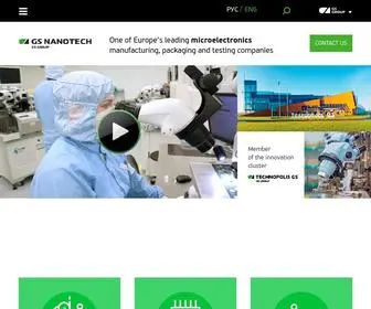 Gsnanotech.com(The center of the development and packaging of microelectronics) Screenshot