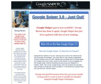 Gsniper.net(George Brown's Google Sniper 3.0 Internet Marketing Course) Screenshot