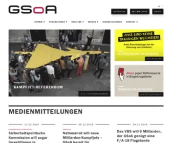 Gsoa.ch(Auslandeinsätze) Screenshot