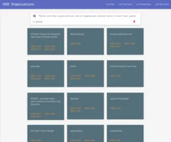 Gsocorganizations.dev(GSOC Organizations) Screenshot