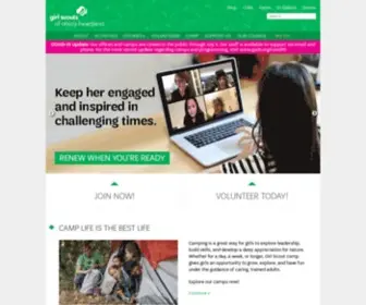 Gsoh.org(Girl Scouts of Ohio's Heartland) Screenshot