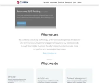 Gspann.com(Consulting Services) Screenshot