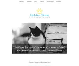 GSPccares.com(Golden State Pet Crematorium) Screenshot