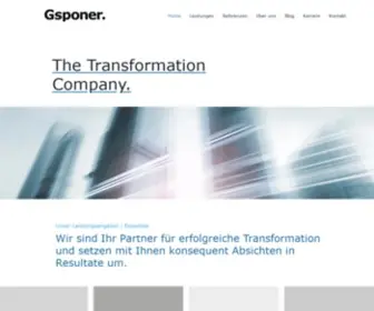 Gsponer.com(Gsponer Partners AG) Screenshot