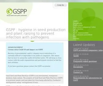 GSPP.eu(Hygiene in seed production and plant raising to prevent infection with pathogens) Screenshot