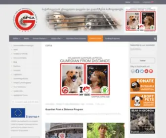 GSpsa.org.ge(Georgian Society for the Protection and Safety of Animals) Screenshot