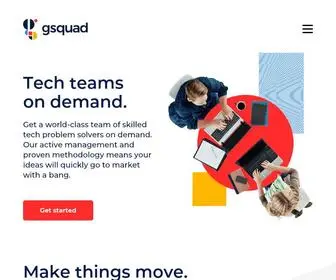 Gsquad.com(Tech teams on demand) Screenshot