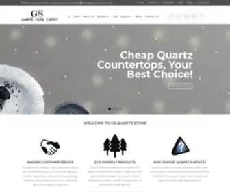 Gsquartzstone.com(Custom Best Quartz Kitchen Countertops) Screenshot