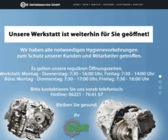 GSR-Getriebe.de(GSR GETRIEBESERVICE GMBH) Screenshot