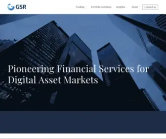 GSR.io(Crypto Trading Firm & Liquidity Provider) Screenshot