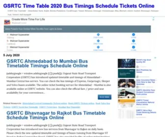 GSRTctimetable.in(GSRTC ST Bus Timetable Enquiry) Screenshot