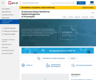 Gsseprzemysl.pl(Graniczna Stacja Sanitarno) Screenshot