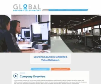 Gssicorp.com(Global Sourcing Solutions Inc) Screenshot